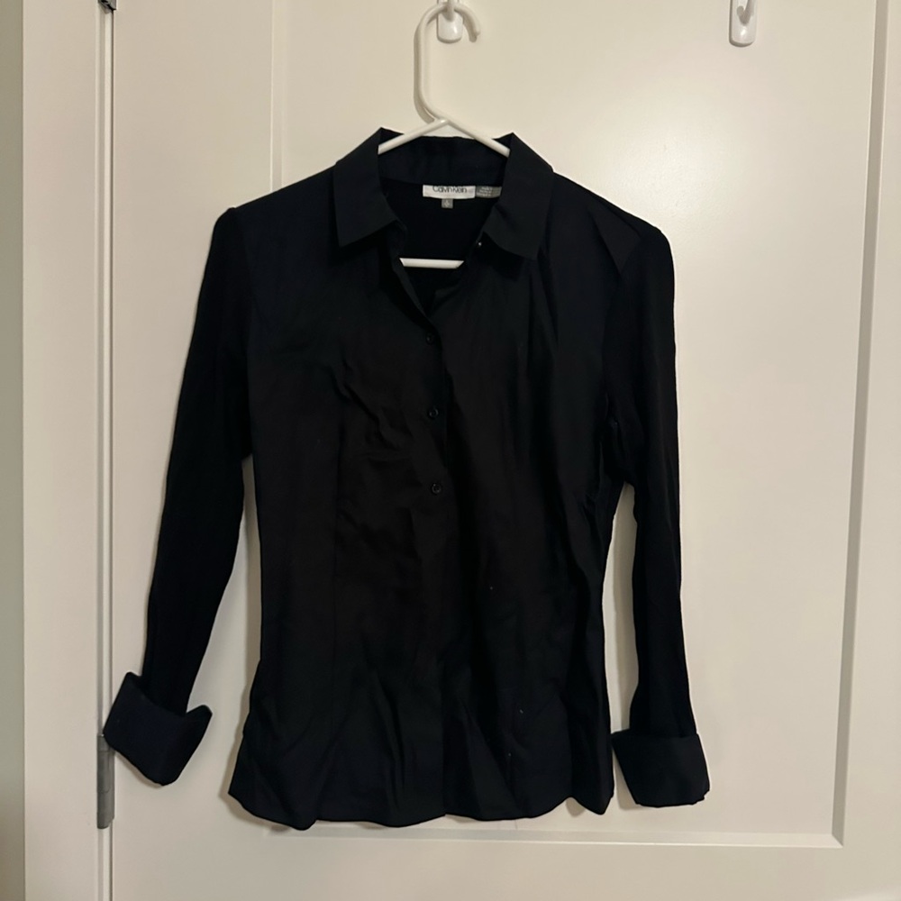 Calvin Kline Black Women's Button-Up Shirt